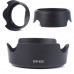 EW-63C Lens Hood Black Color for Canon EF-S 18-55mm F3.5-5.6 IS STM Lens